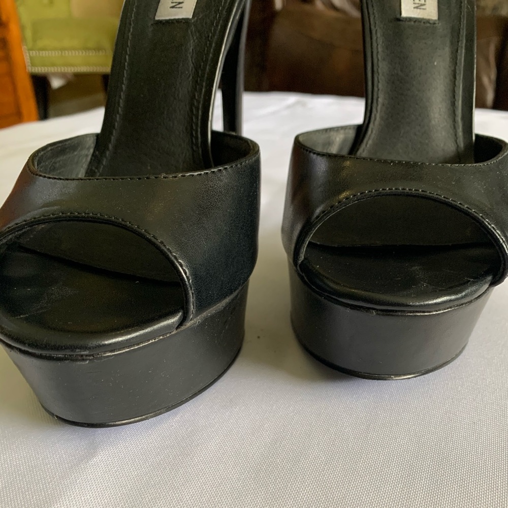 Black Peep Toe Platform - image 2